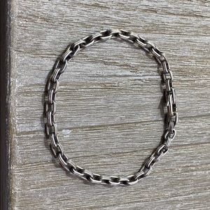 David Yurman men’s silver link bracelet